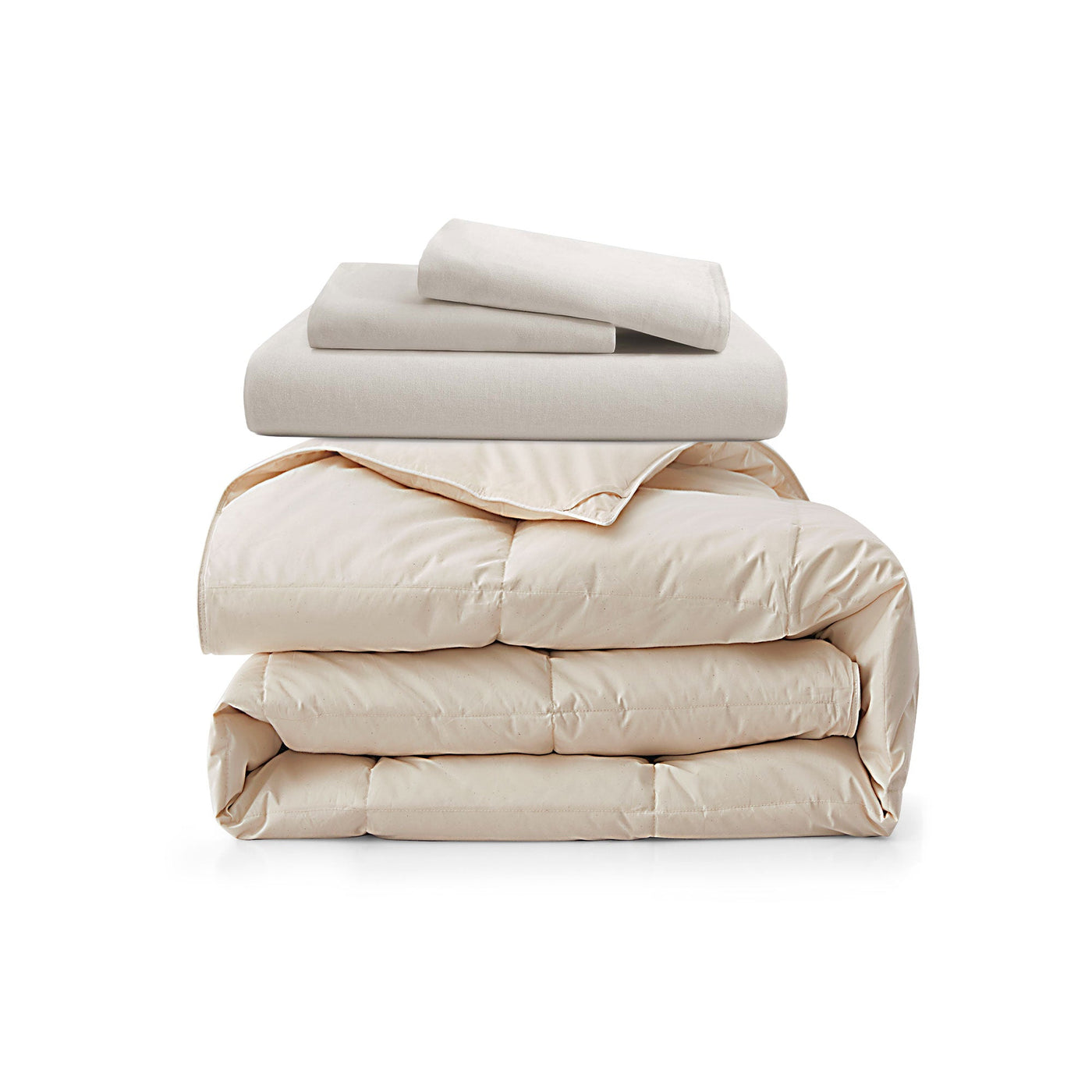 All Season Organic Cotton Comforter and Duvet Cover Set
