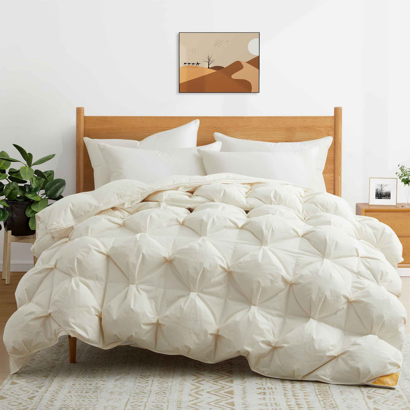 Luxury Puff Down Comforter & Pillow Bundle