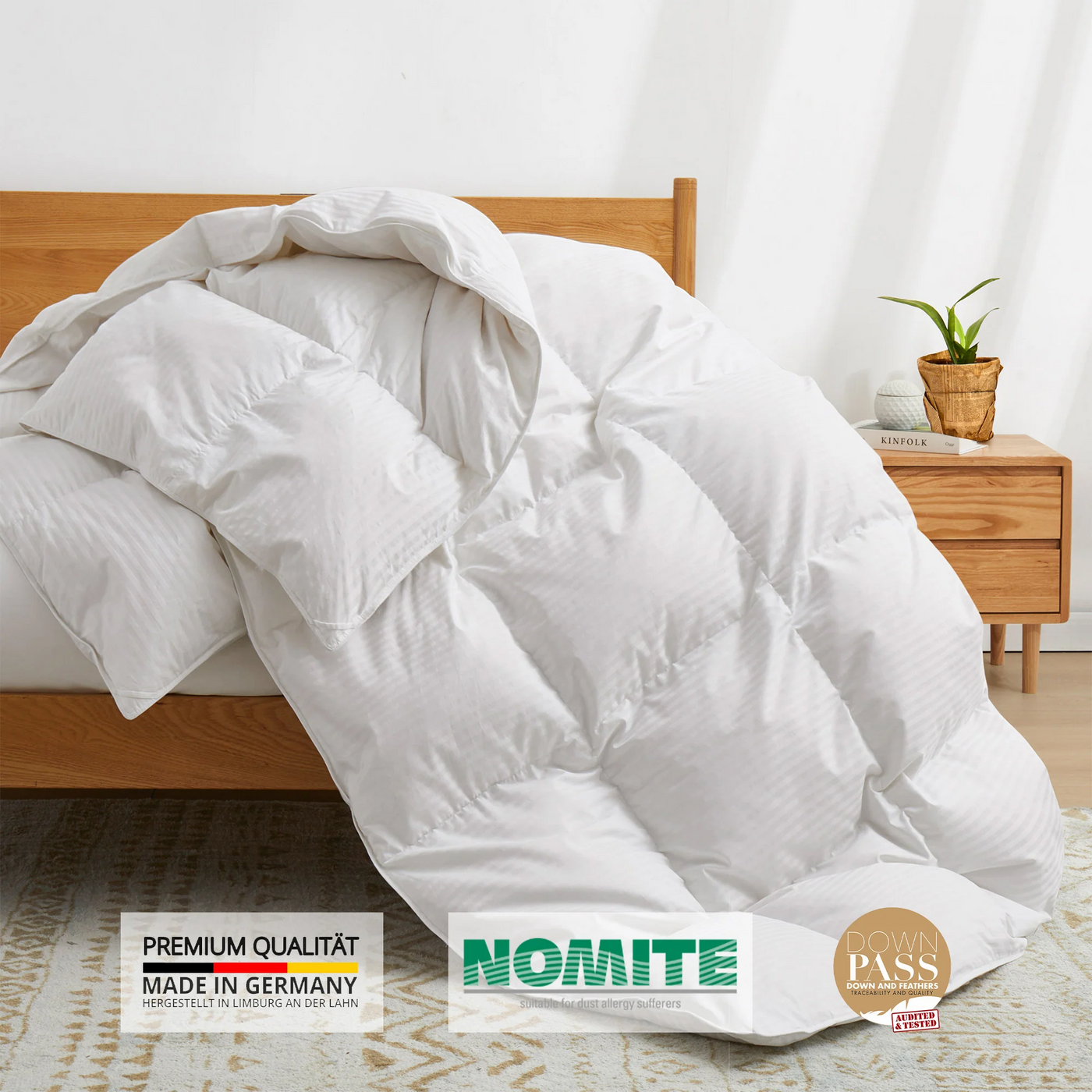 Made in Germany 800 Fill Power European White Down Comforter