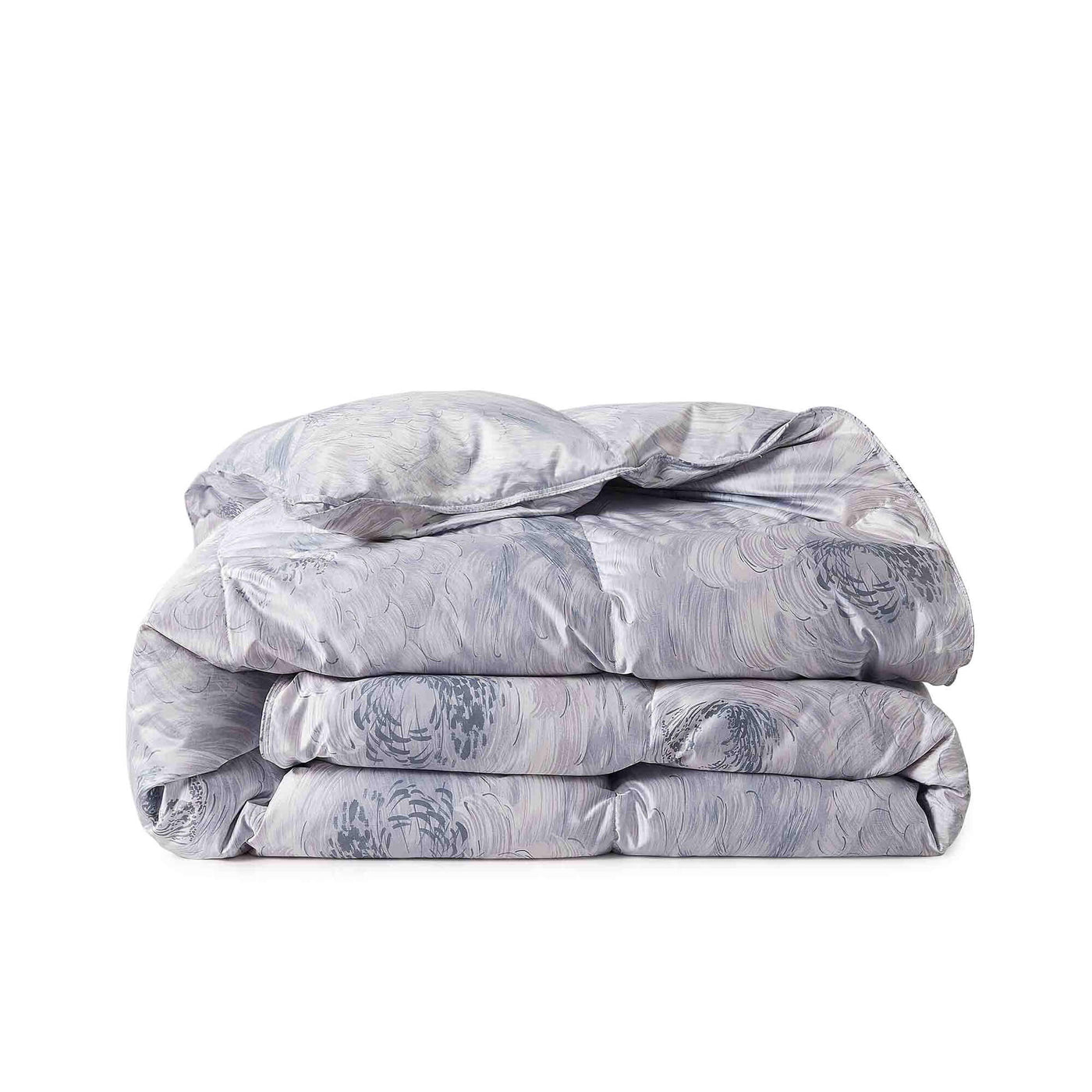 All Season Silk Covered 93% White Goose Down Comforter