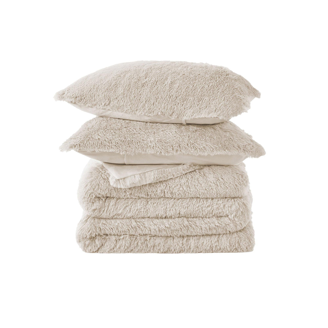 Faux Fur Comforter Set