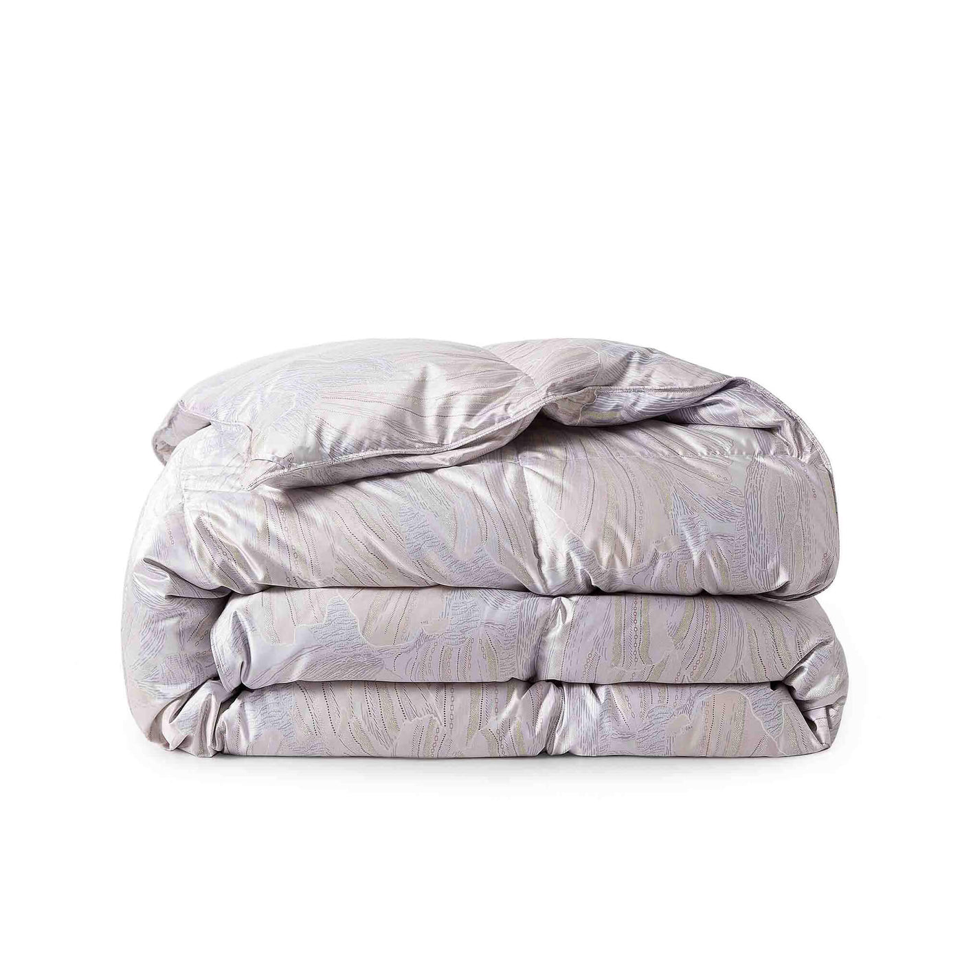 All Season Silk Covered 93% White Goose Down Comforter