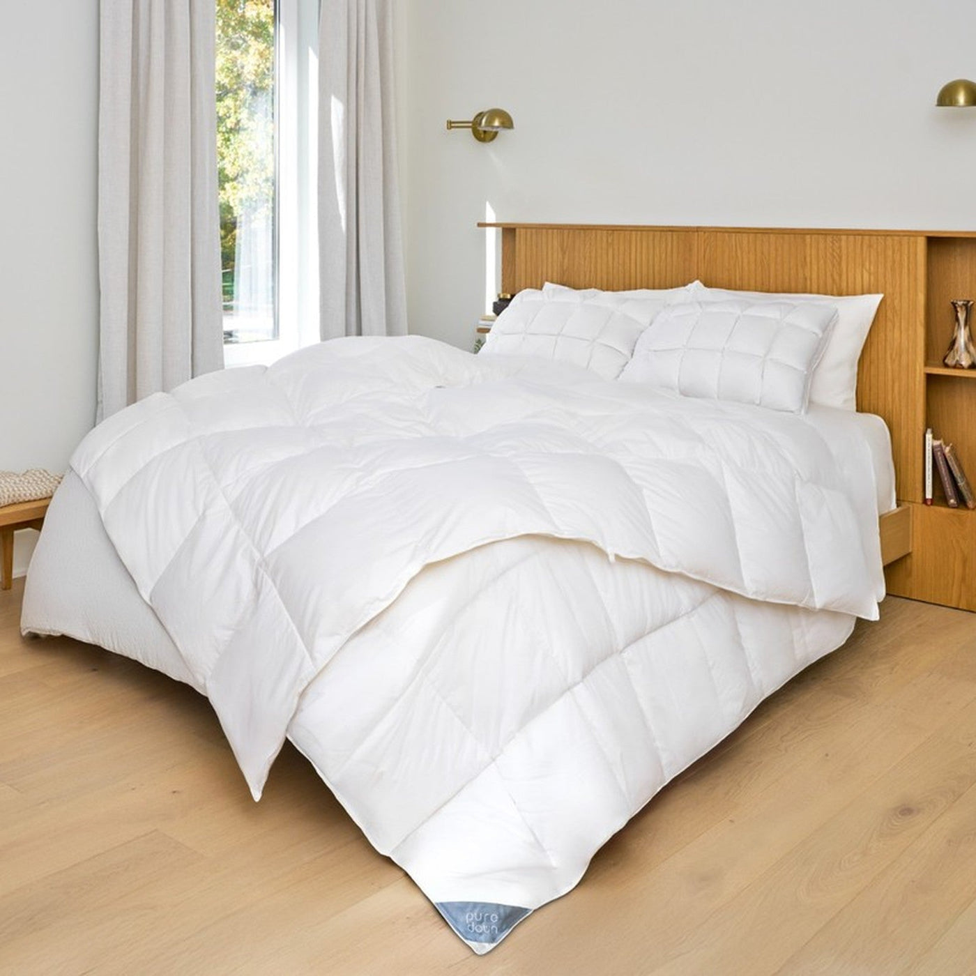 All-Season 3-in-1 Down Comforter, 90% White Down, 800 Fill Power, Snap-Together Layers, Lightweight to Winter Warmth, Breathable Cotton Shell