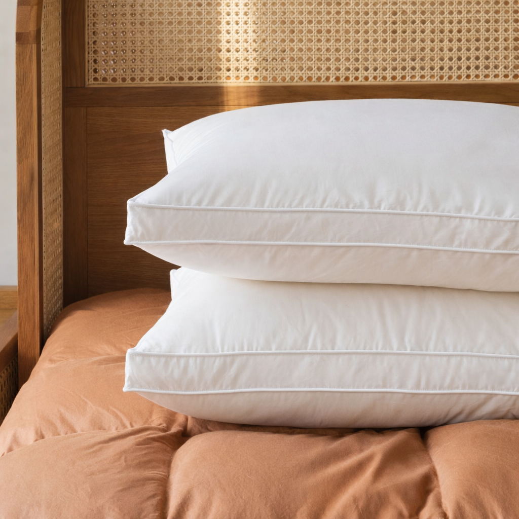 Made in Germany Organic Cotton Down Feather Pillows