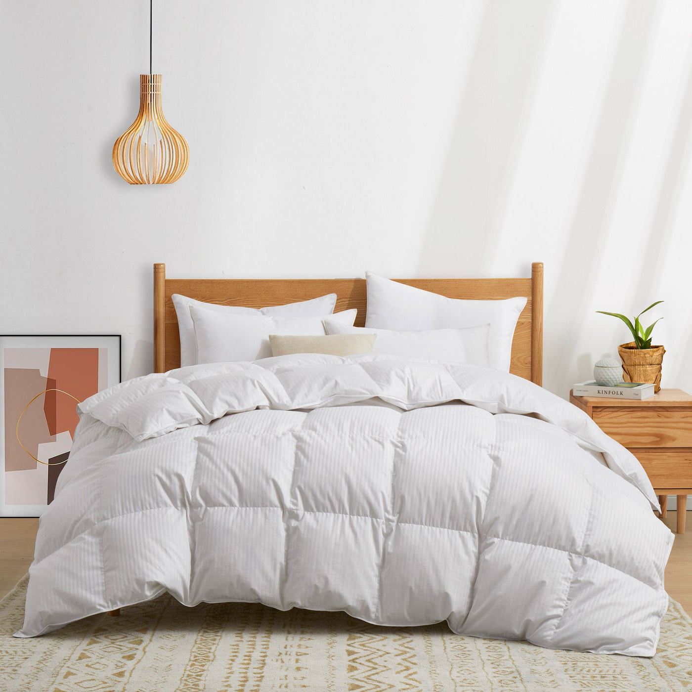 German-Made Down Comforter & Pillow Bundle