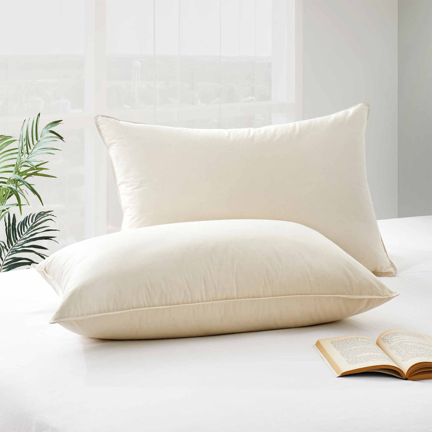 Made in Germany Organic Cotton Down Feather Pillows