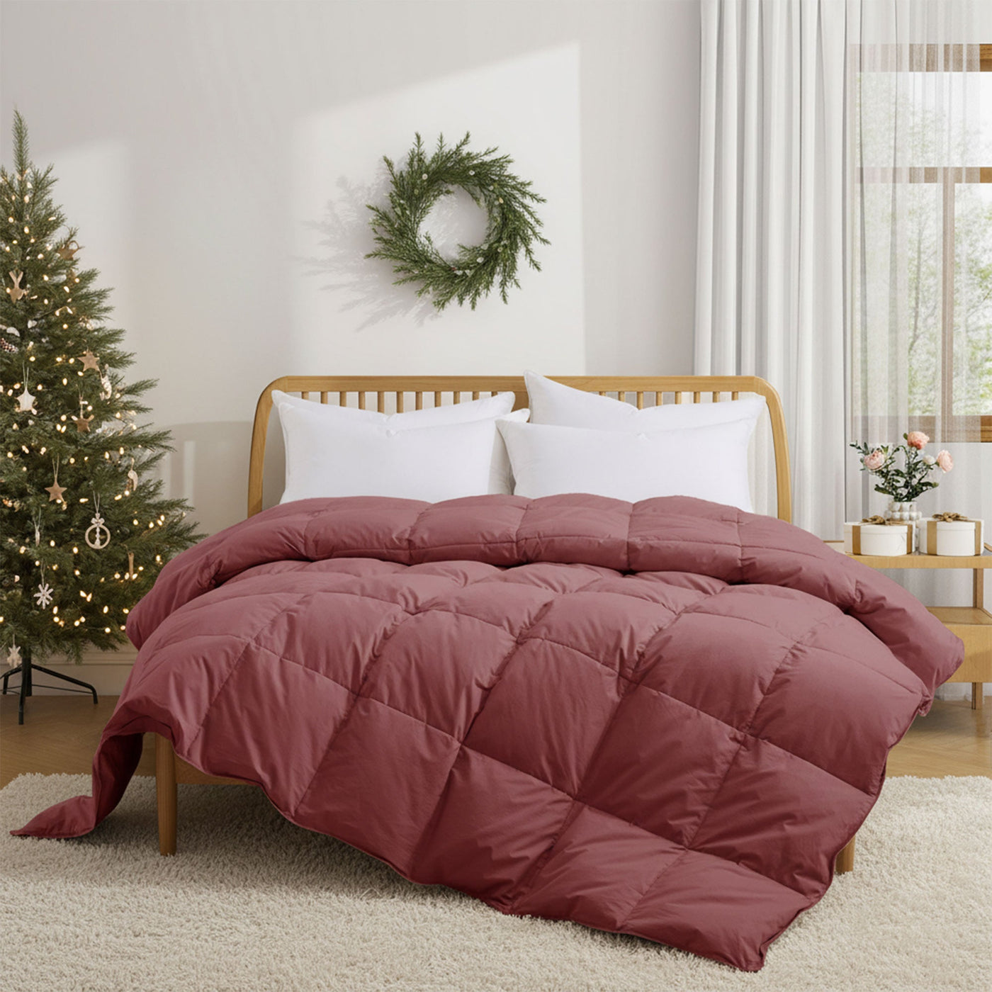 All Season Organic Cotton Down & Feather Comforter