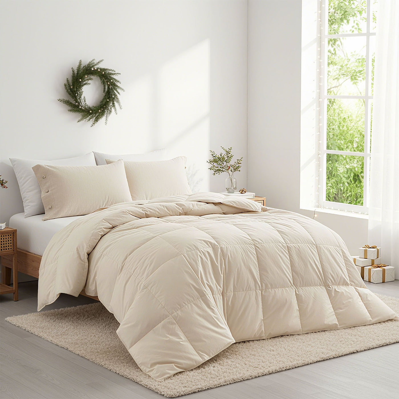 Made in Germany All Season Organic Cotton Down & Feather Comforter