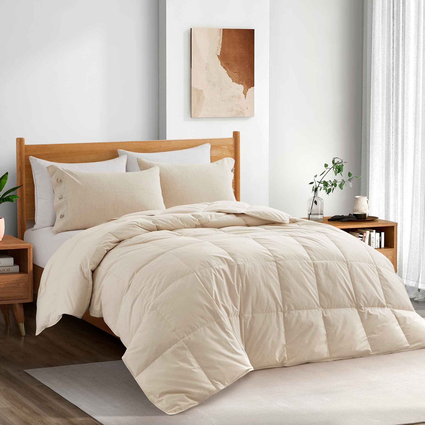 All Season Organic Cotton Down & Feather Comforter