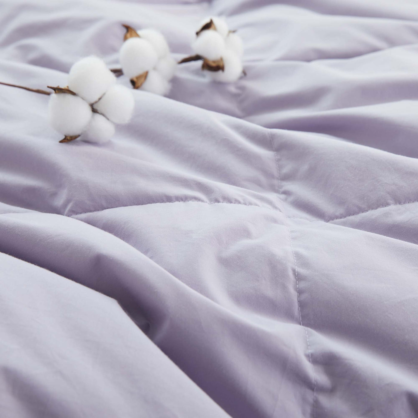 Lightweight Organic Cotton Down Comforter & Pillow Bundle