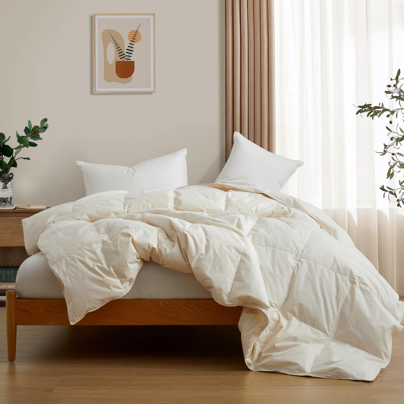 Lightweight Organic Cotton Down & Feather Comforter