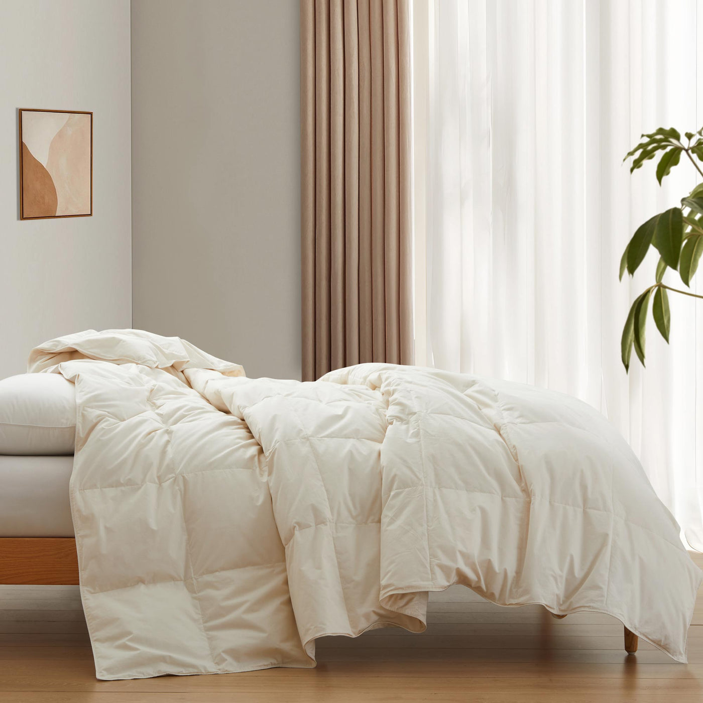 Lightweight Organic Cotton Down & Feather Comforter