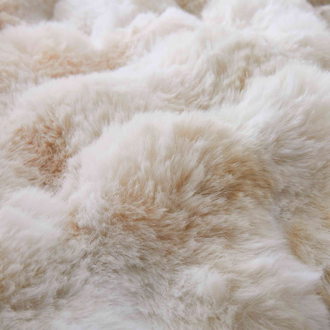 3 Piece Plush Reversible Faux Rabbit Fur Comforter Set