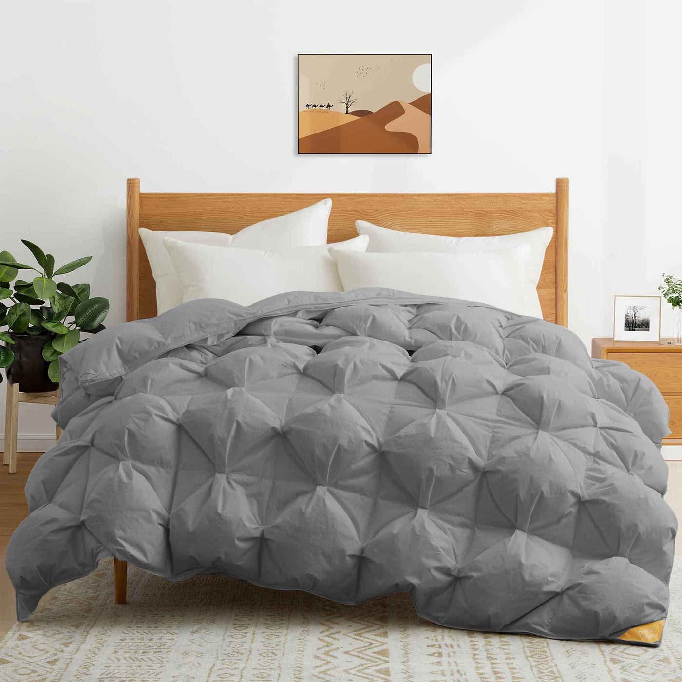 Luxury Puff Down Comforter & Pillow Bundle