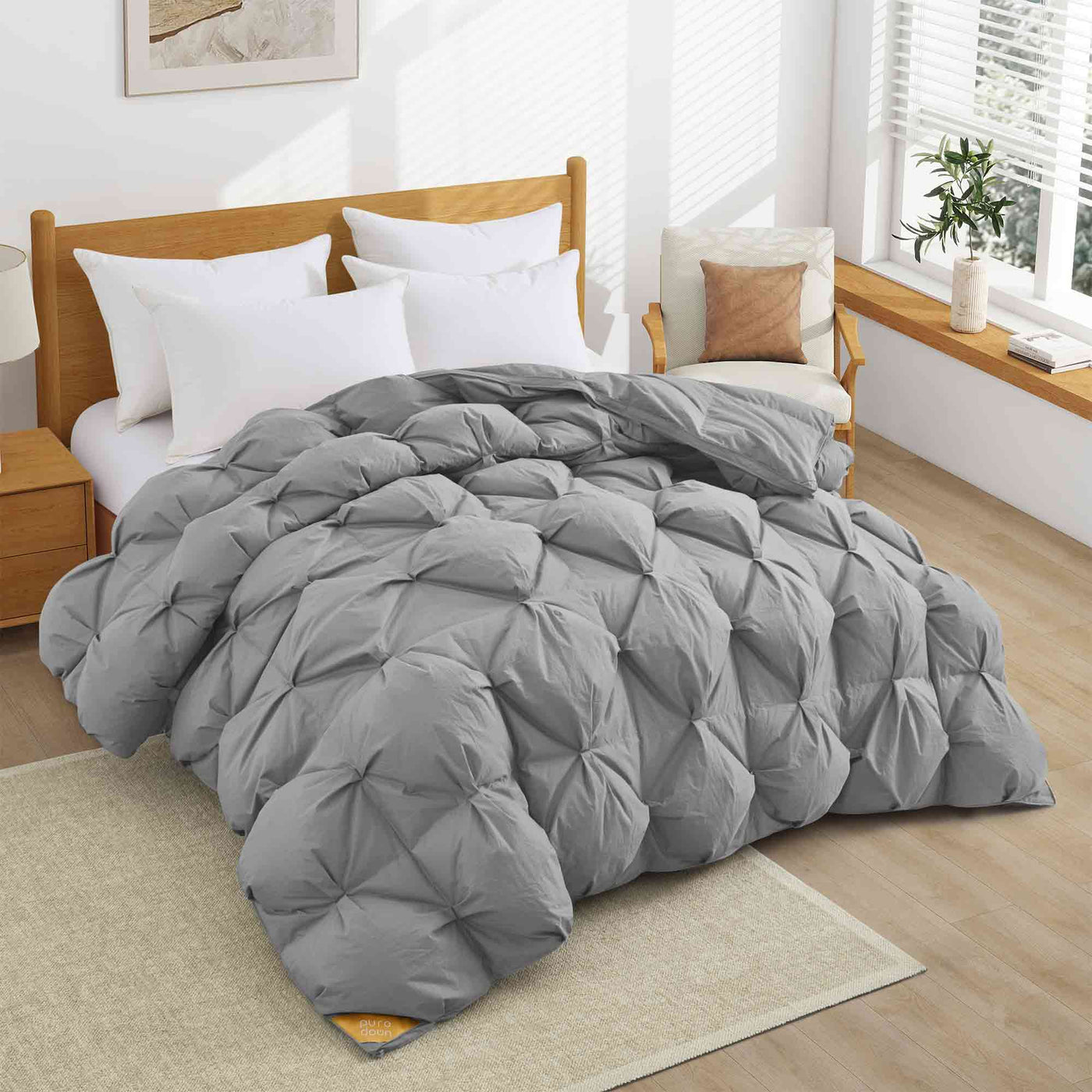 Puredown Luxury White Down Comforter