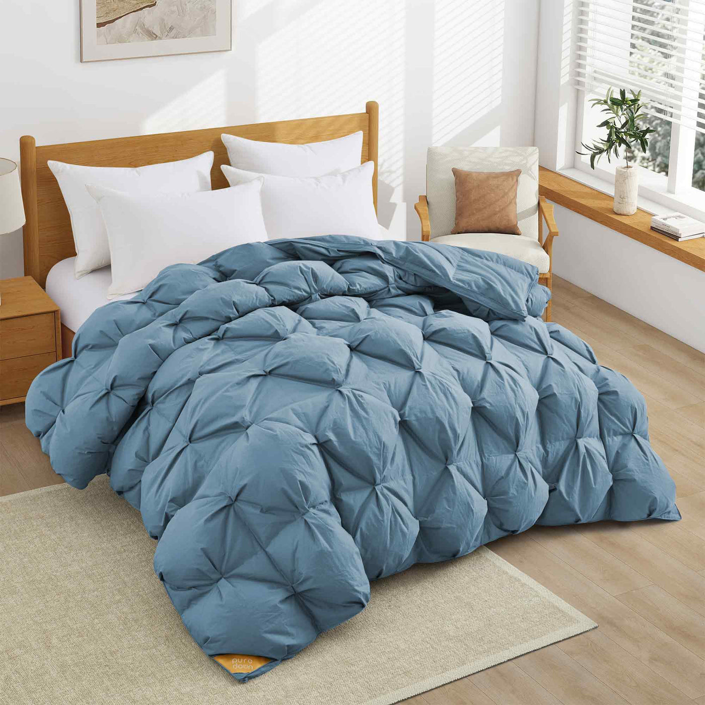 Puredown Luxury White Down Comforter