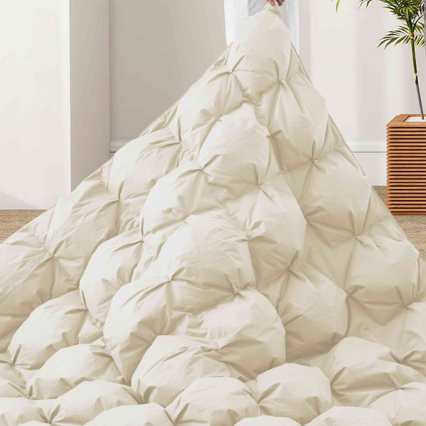 All Season Organic Cotton Puff Down Comforter