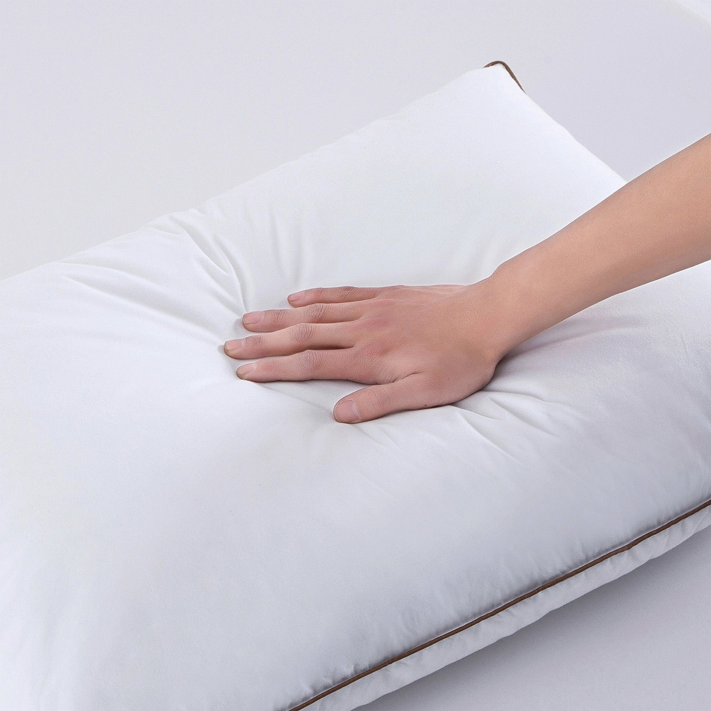Puredown 2 Pack Natural Goose Down Feather Pillows