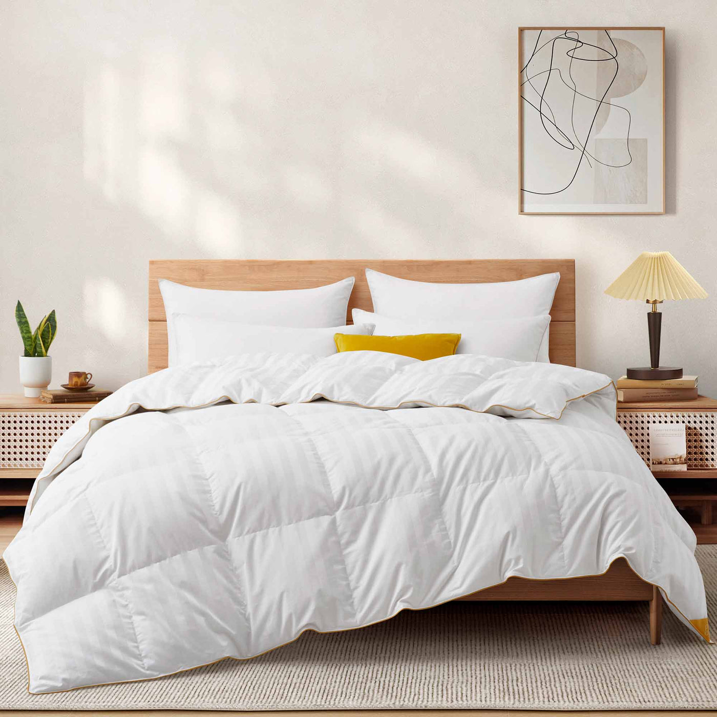 All Seasons White Goose Down Comforter
