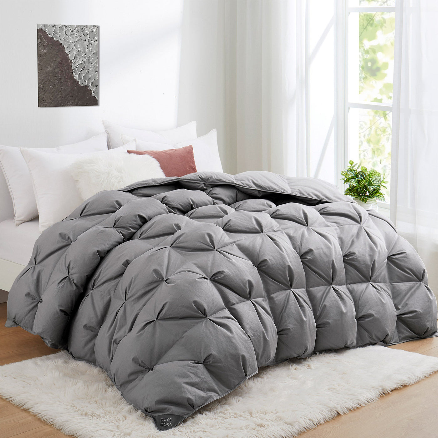 Puredown Luxury White Down Comforter