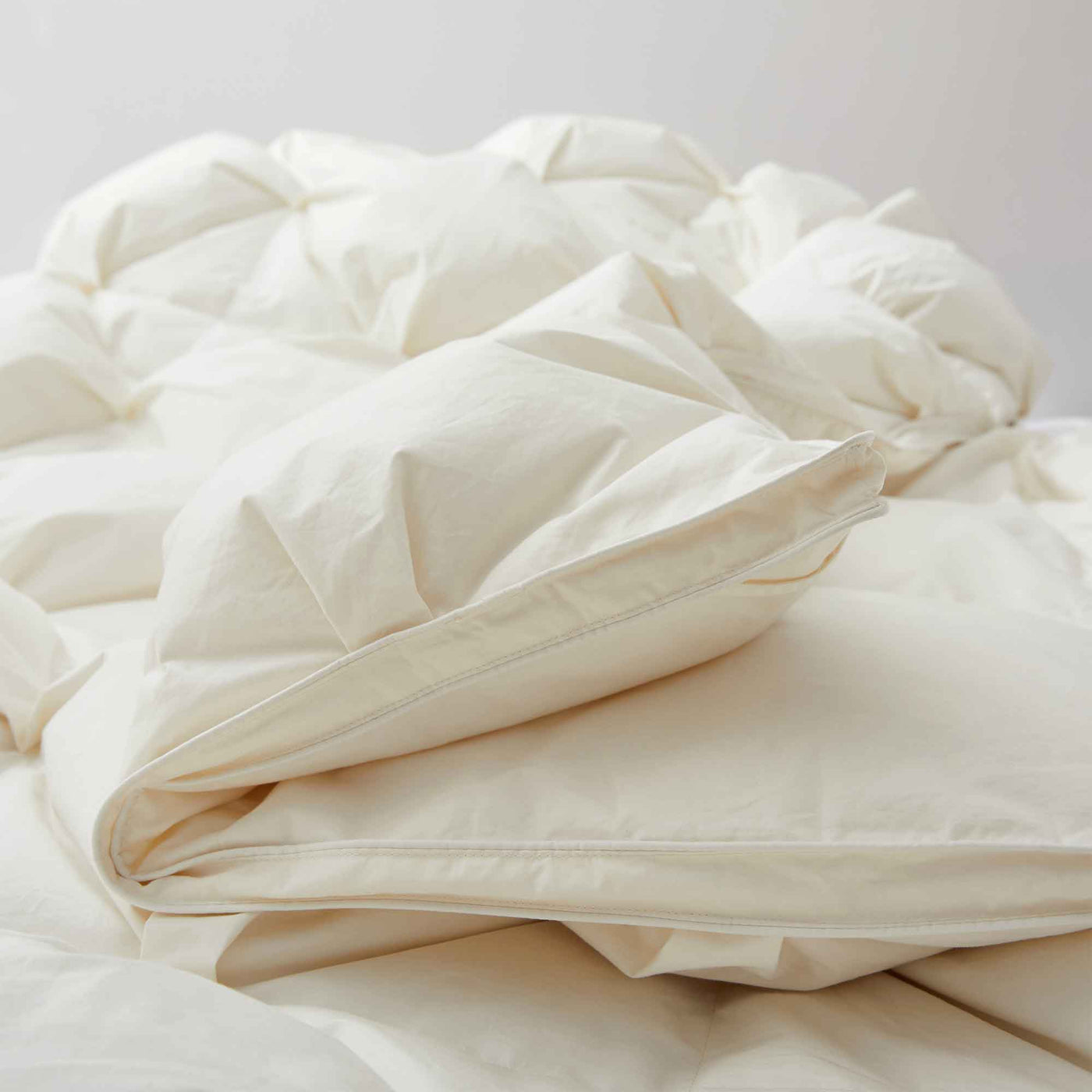 All Season Organic Cotton Puff Down Comforter