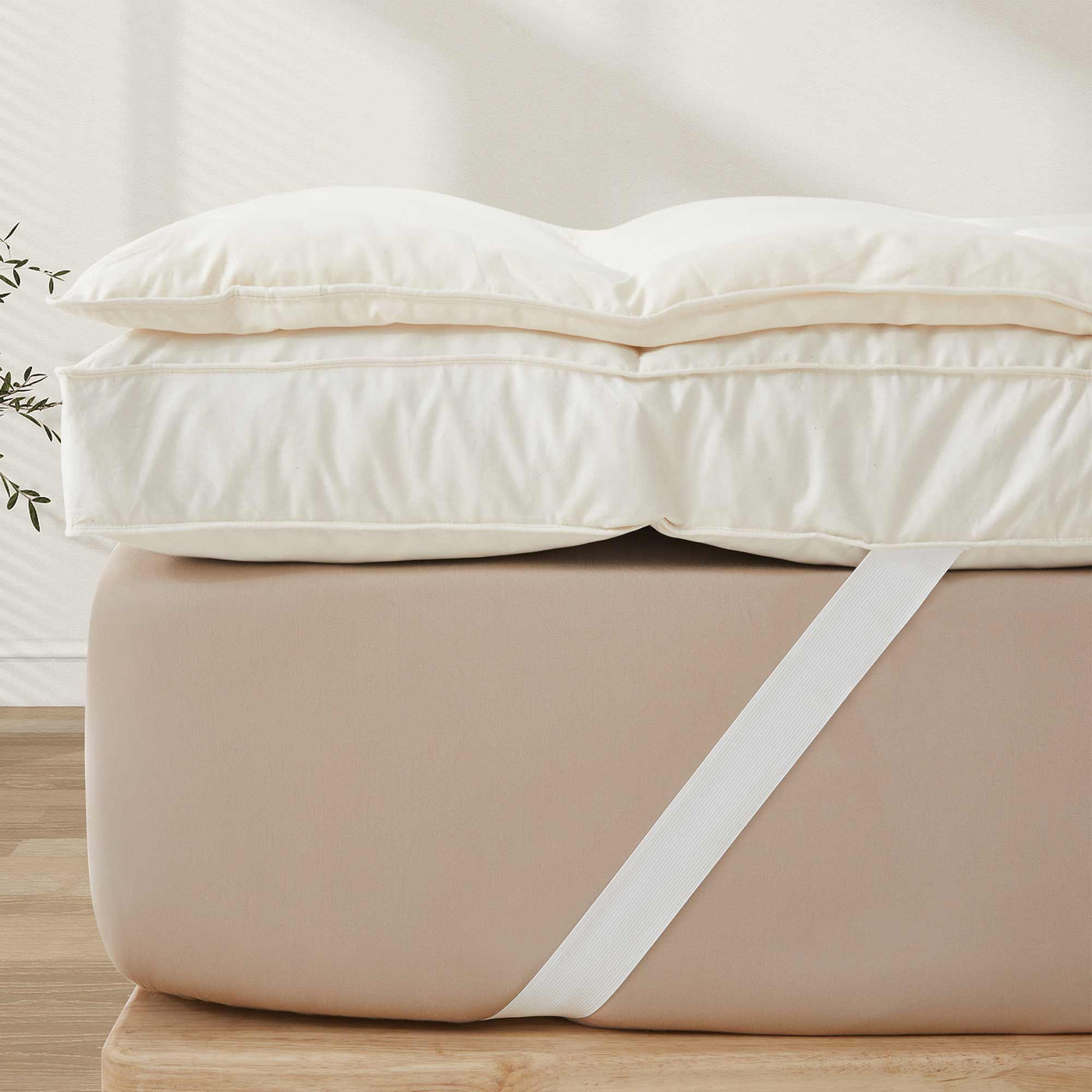 Organic Cotton Goose Feather Bed Mattress Topper