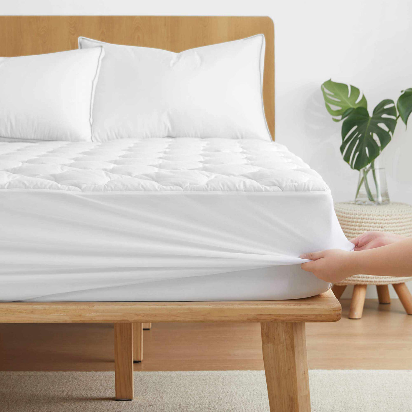 Organic Cotton Waterproof Mattress Pad