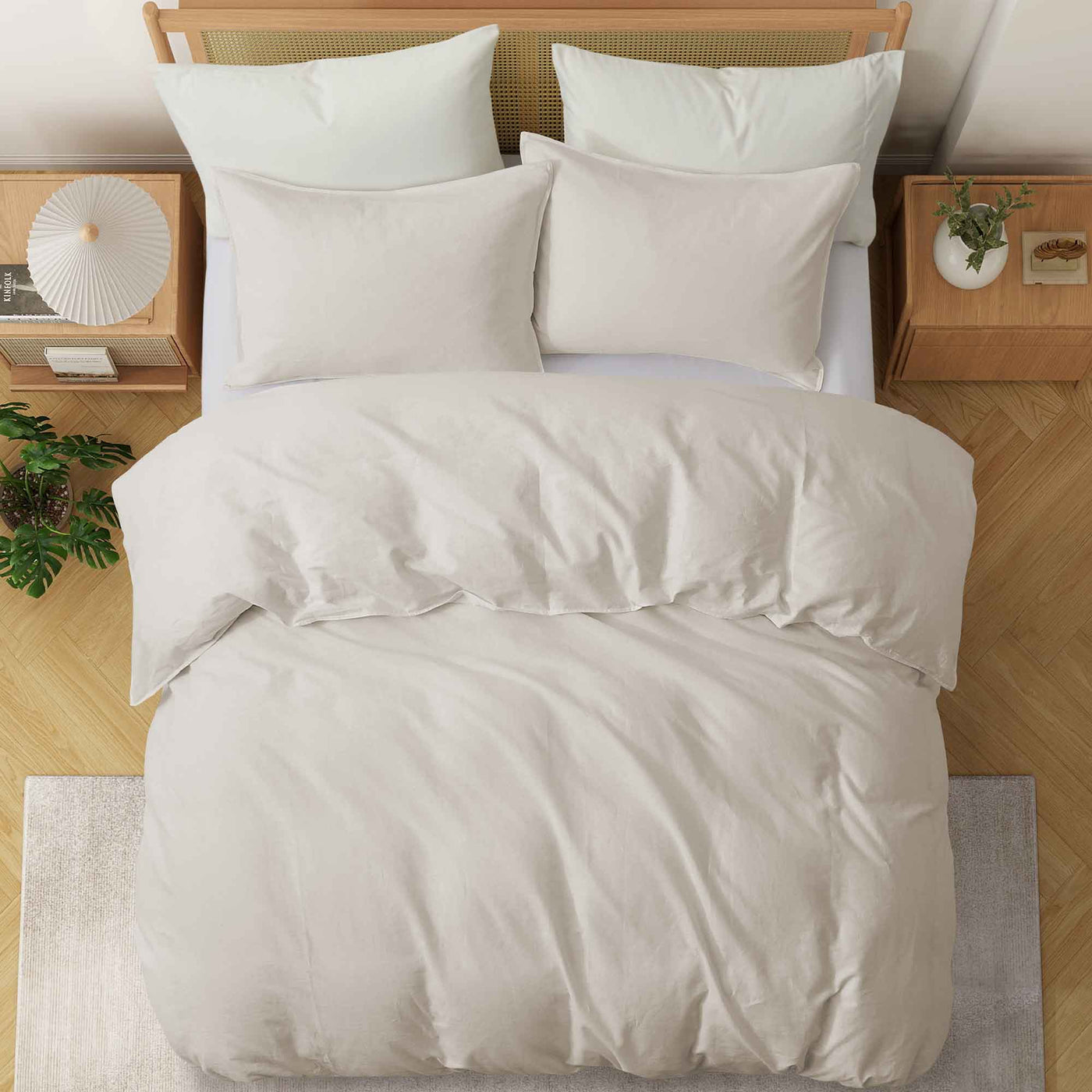 All Season Organic Cotton Comforter and Duvet Cover Set