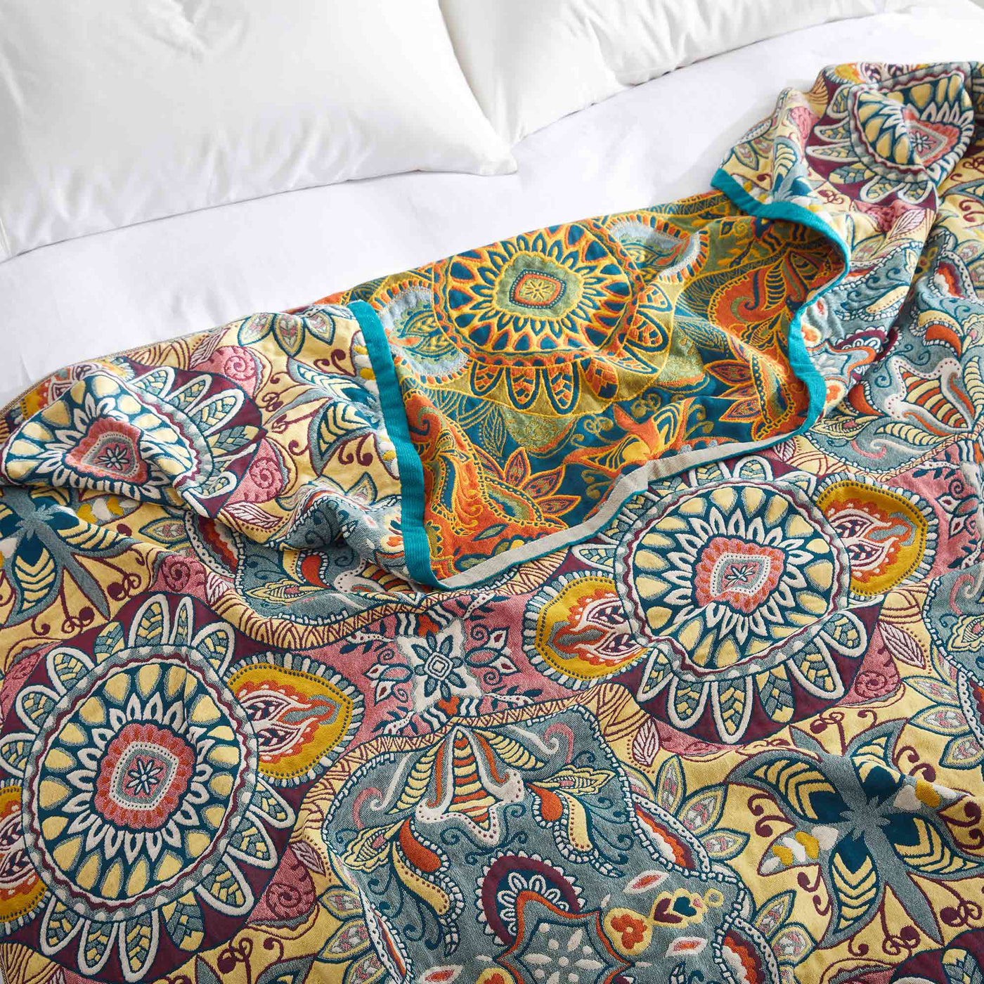 Boho Cotton Throw Blanket