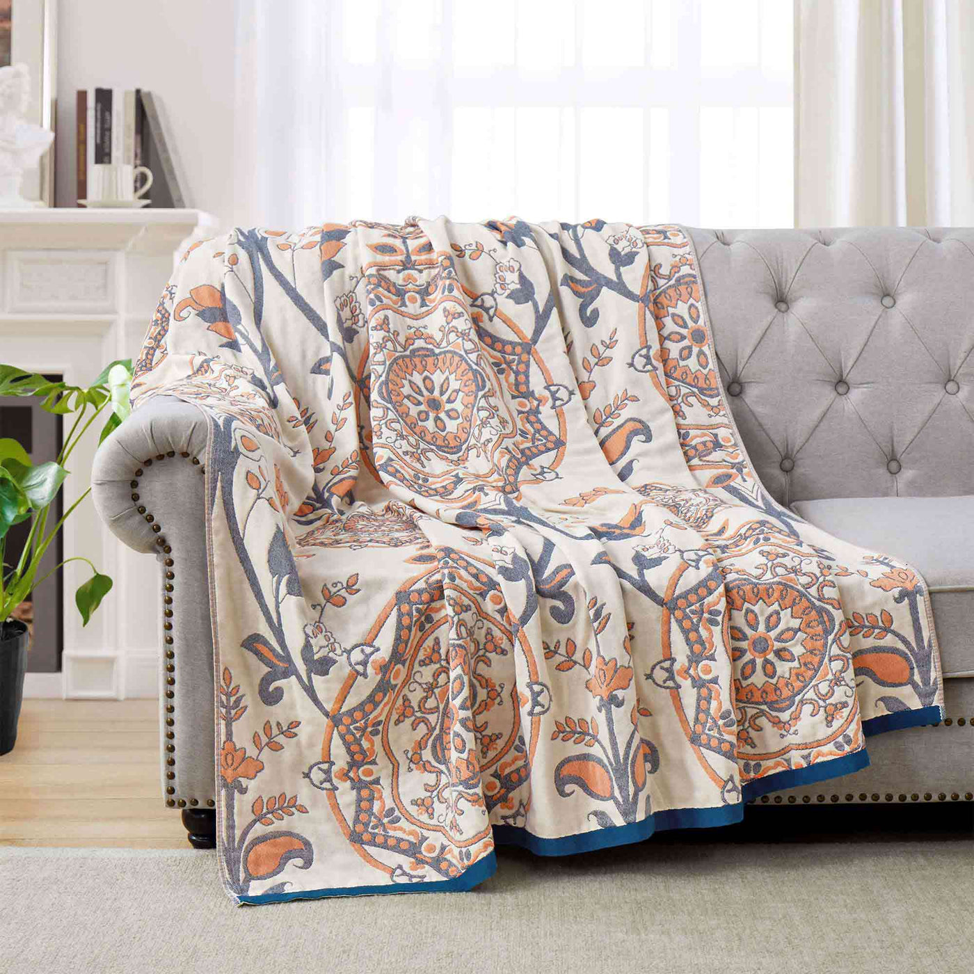 Boho Cotton Throw Blanket