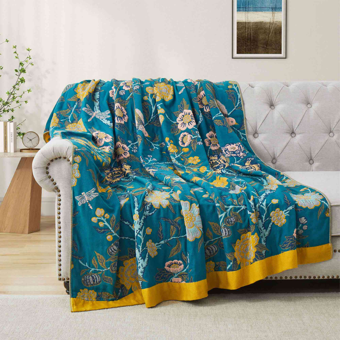 Boho Cotton Throw Blanket