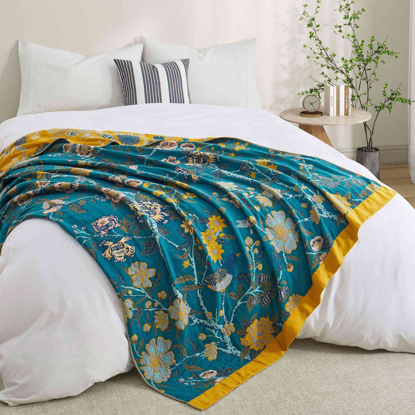 Boho Cotton Throw Blanket