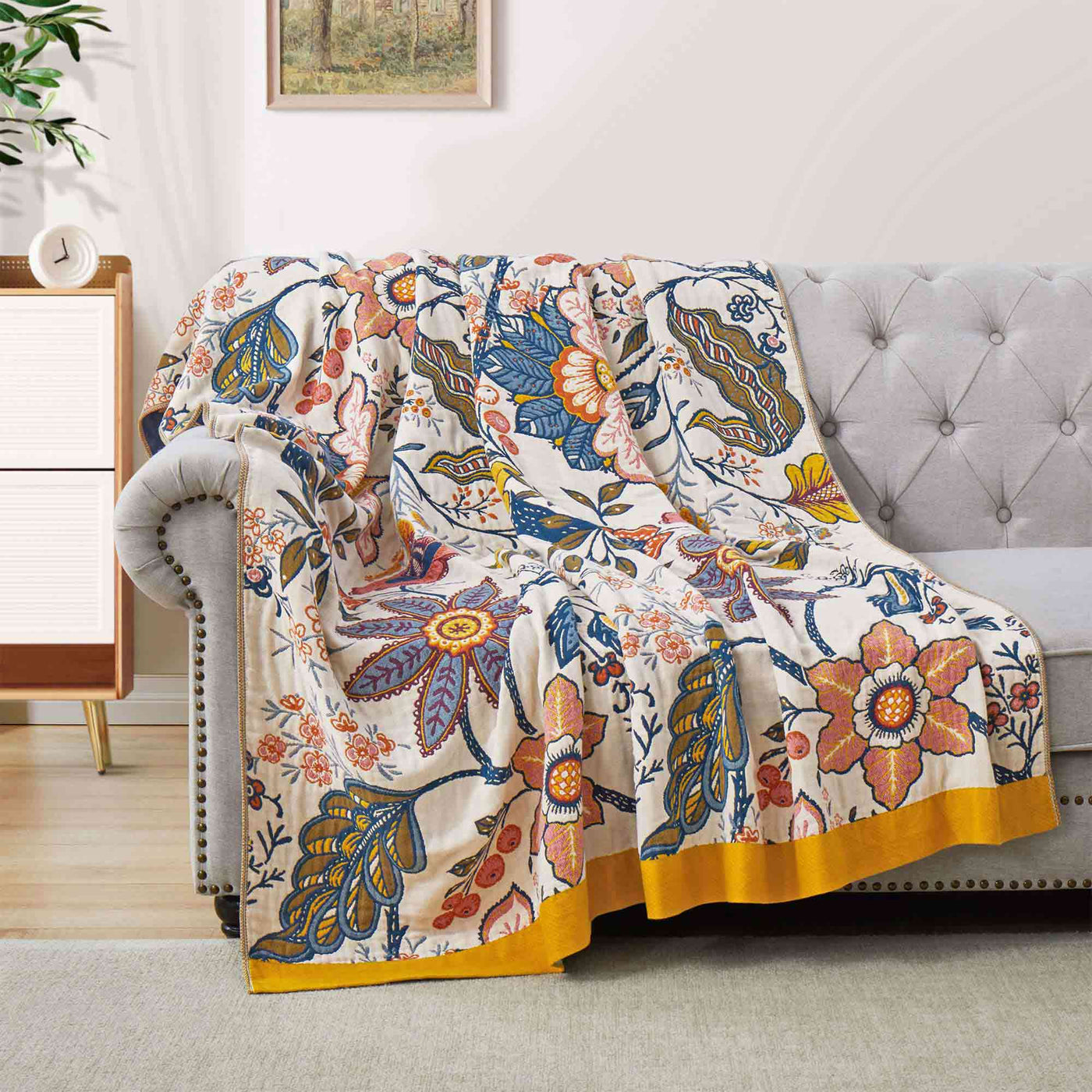 Boho Cotton Throw Blanket