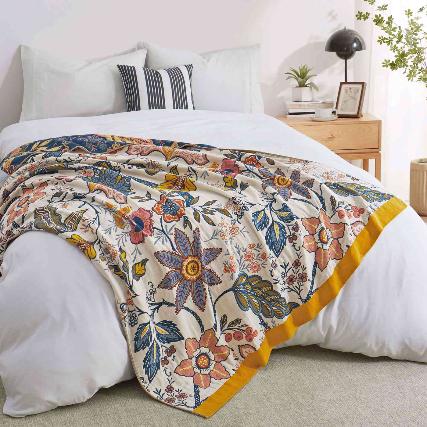 Boho Cotton Throw Blanket