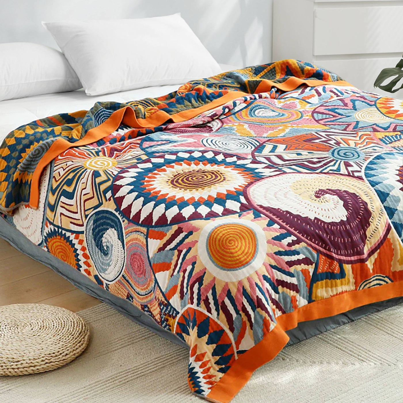 Boho Cotton Throw Blanket