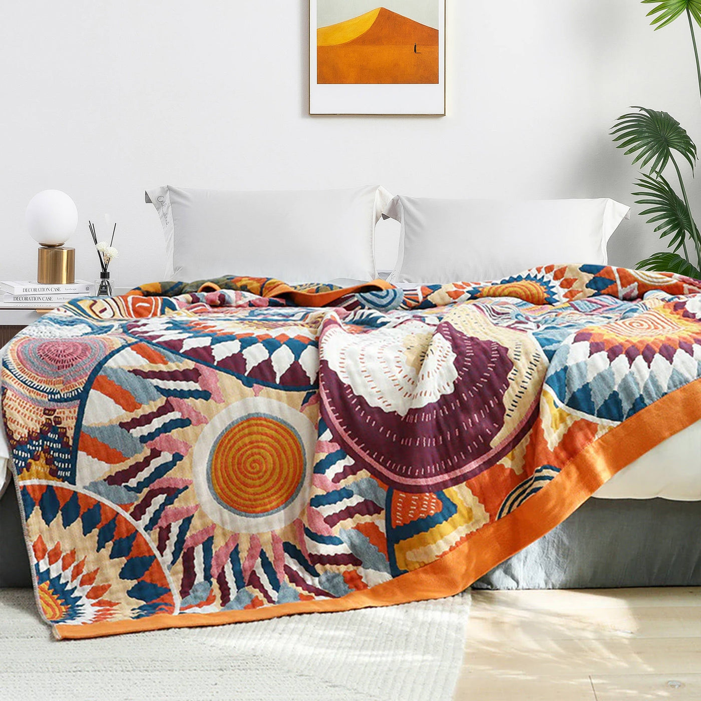 Boho Cotton Throw Blanket
