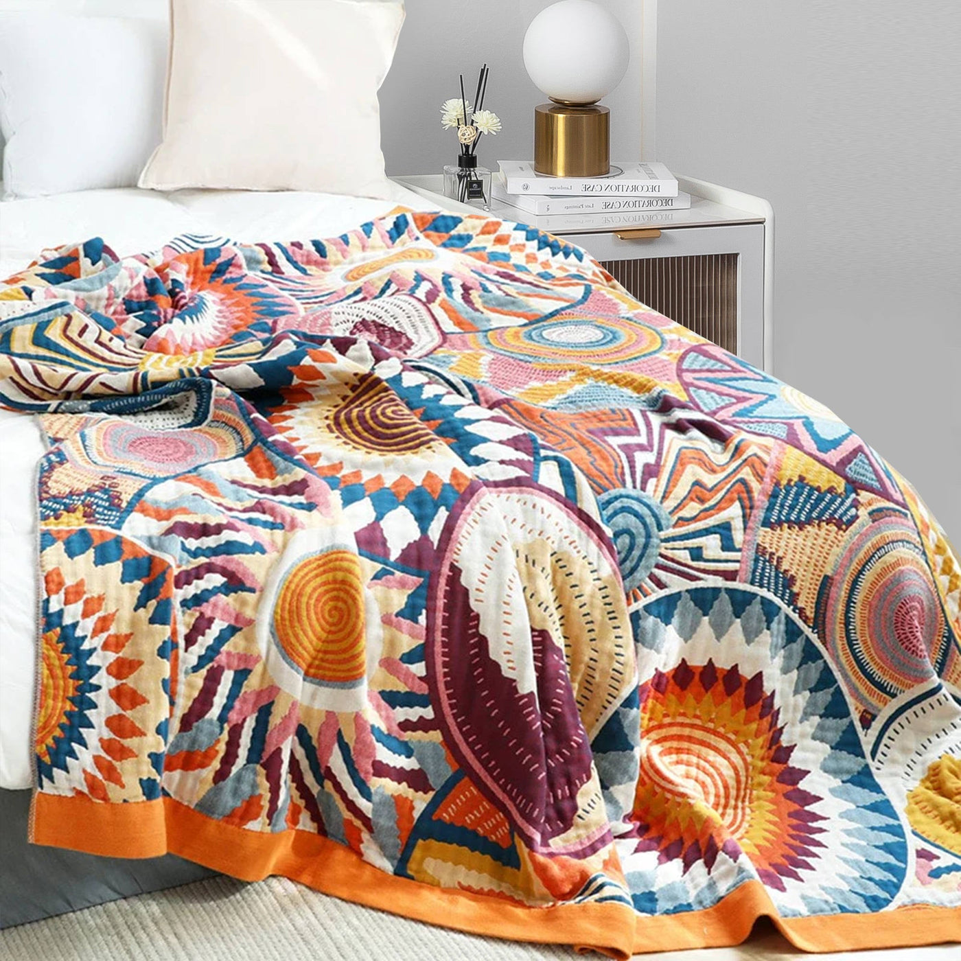Boho Cotton Throw Blanket
