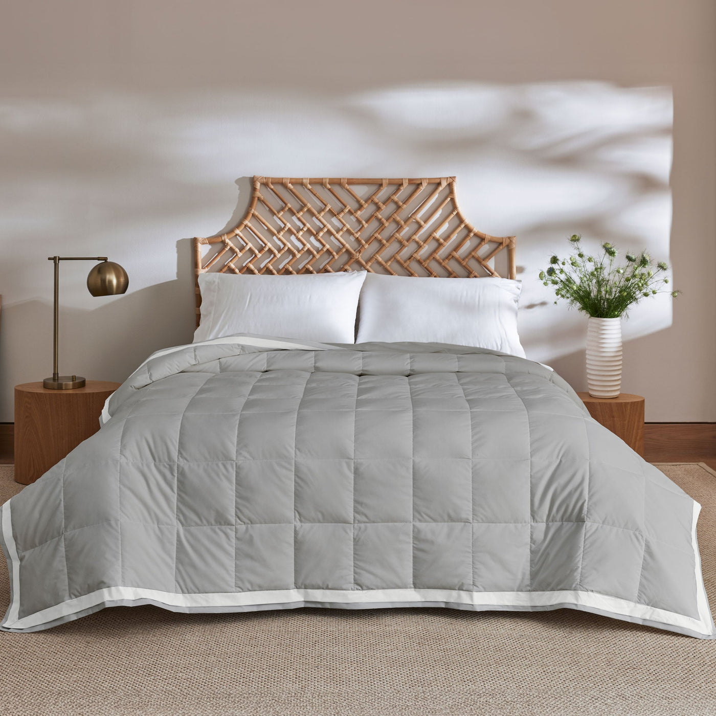 All Season Organic Cotton Comforter and Blanket Bundle