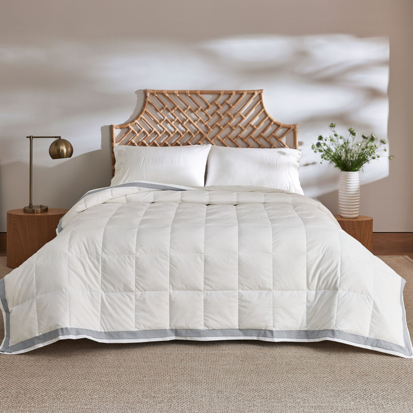 All Season Organic Cotton Comforter and Blanket Bundle
