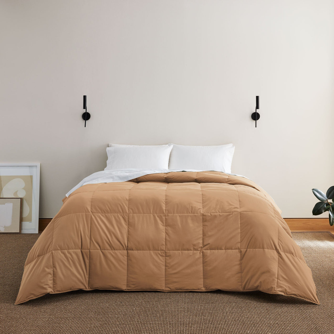 All Season Organic Cotton Down Comforter & Pillow Bundle