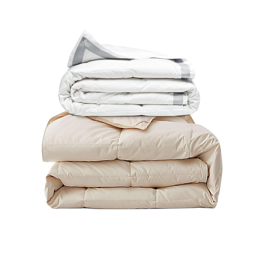 All Season Organic Cotton Comforter and Blanket Bundle
