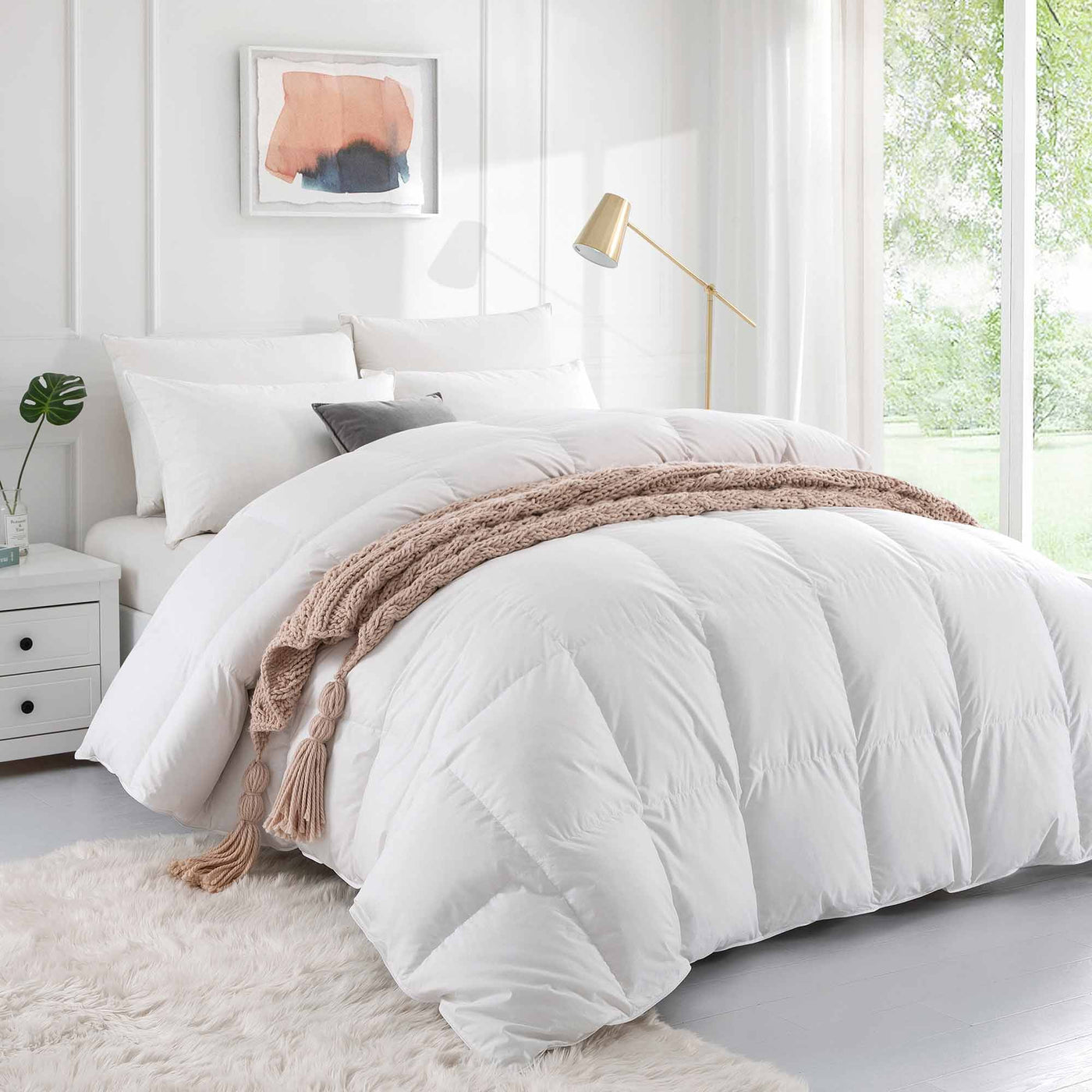 Puredown Luxury White Down Comforter