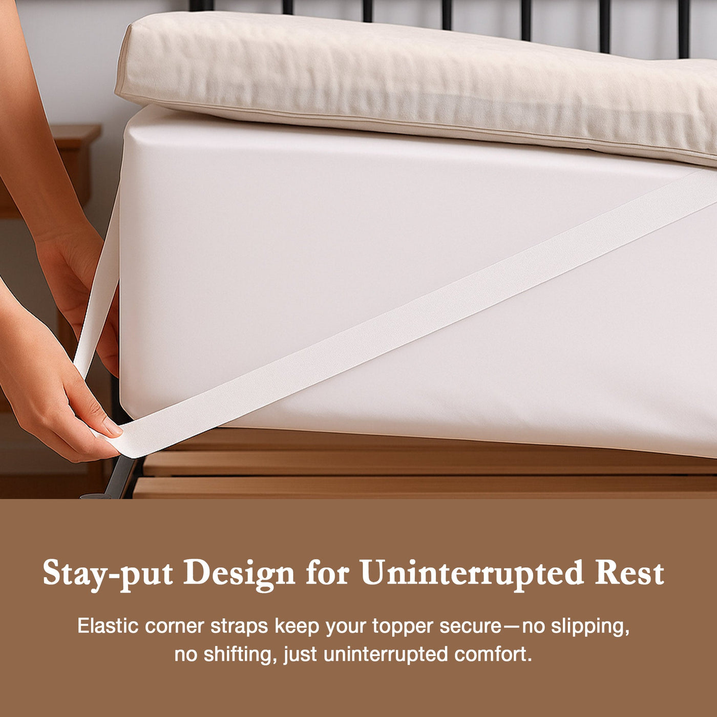 Organic Cotton Down Feather Memory Foam Mattress Topper