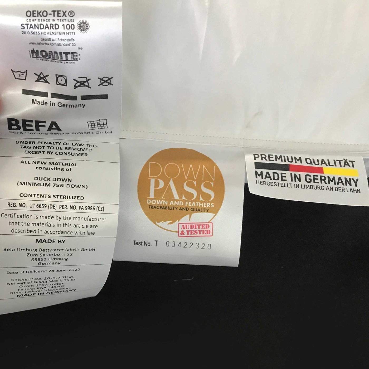 German-Made Down Comforter & Pillow Bundle