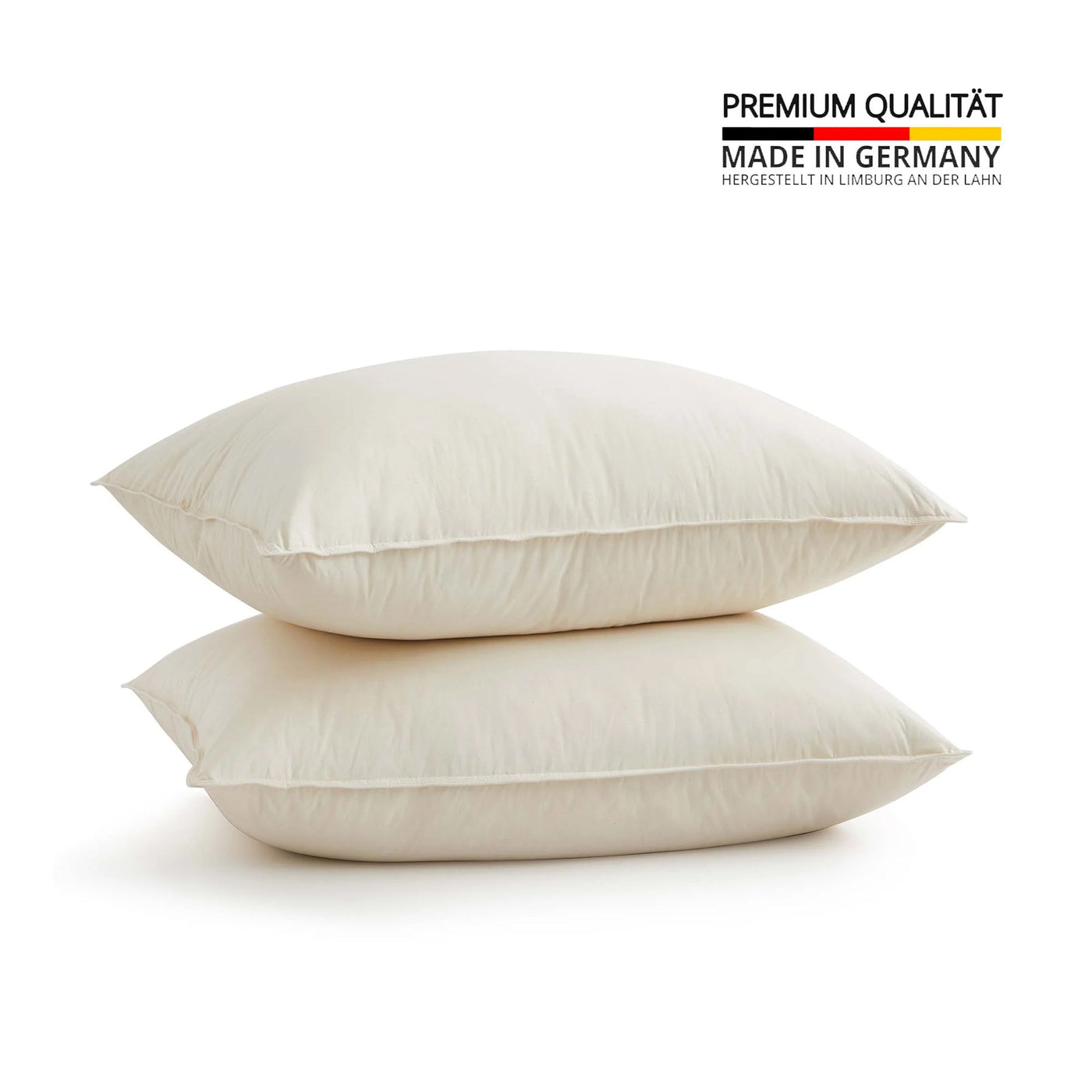 Made in Germany Organic Cotton Down Feather Pillows